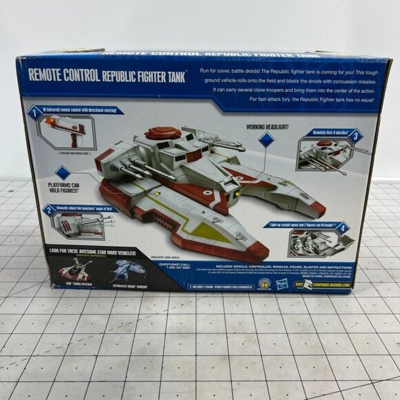 Star Wars Clone Wars Vehicle Remote Control Republic Tank Fighter NIB NEW - Picture 9 of 9